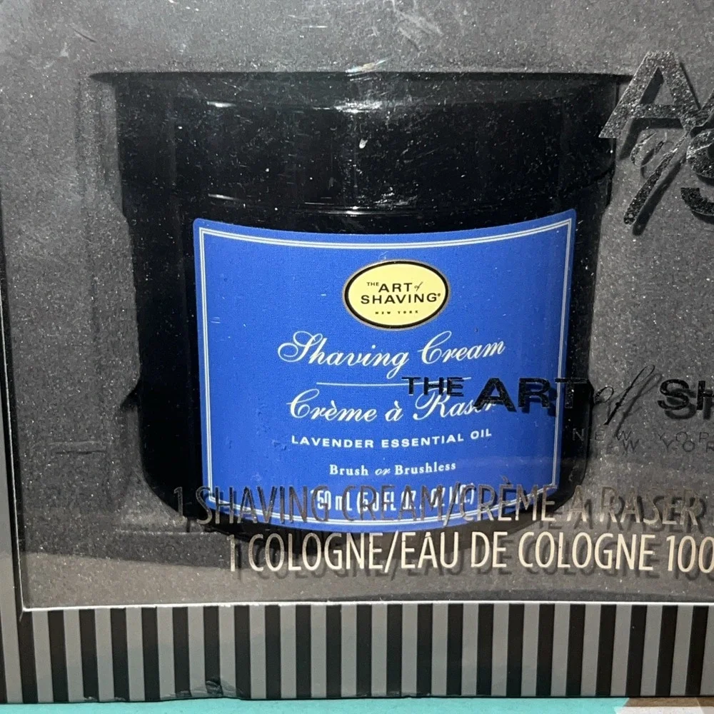 The Art Of Shaving Green Lavender Cologne 3.3oz & Shaving Cream 5oz Gift Set Box